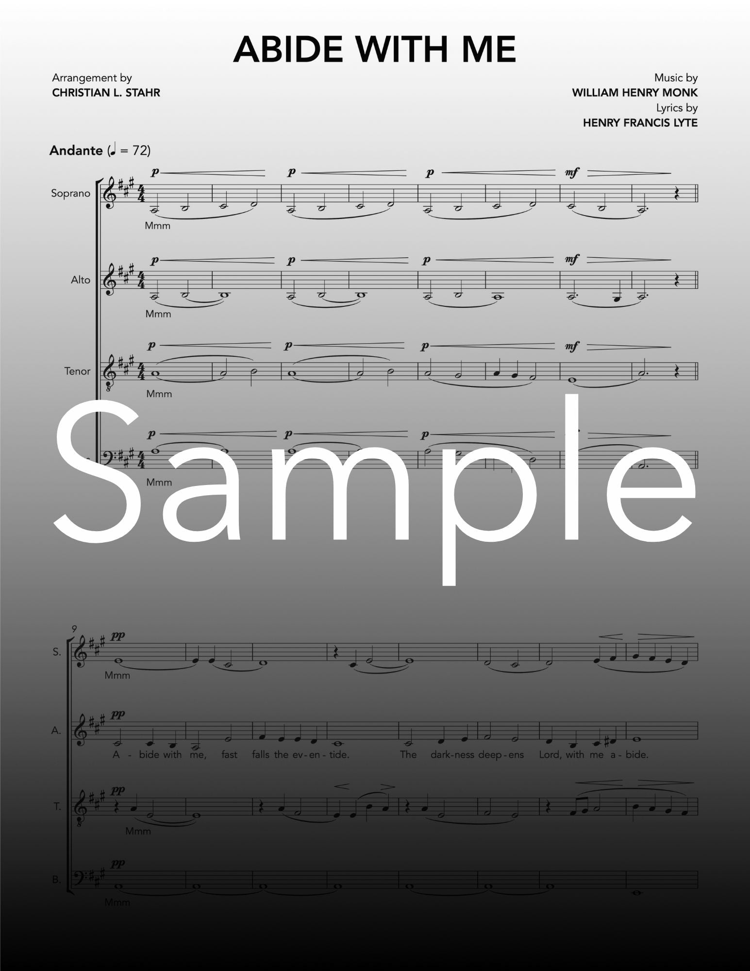 Abide with me (SATB)